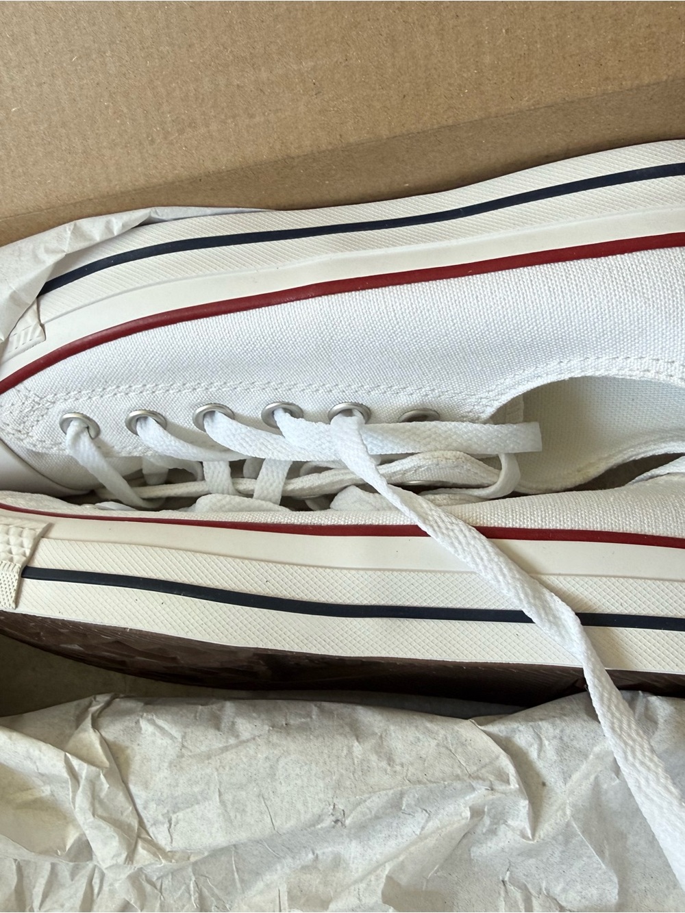 NIB Converse All Star OX optical white trainers low top sneakers - Picture 3 of 8